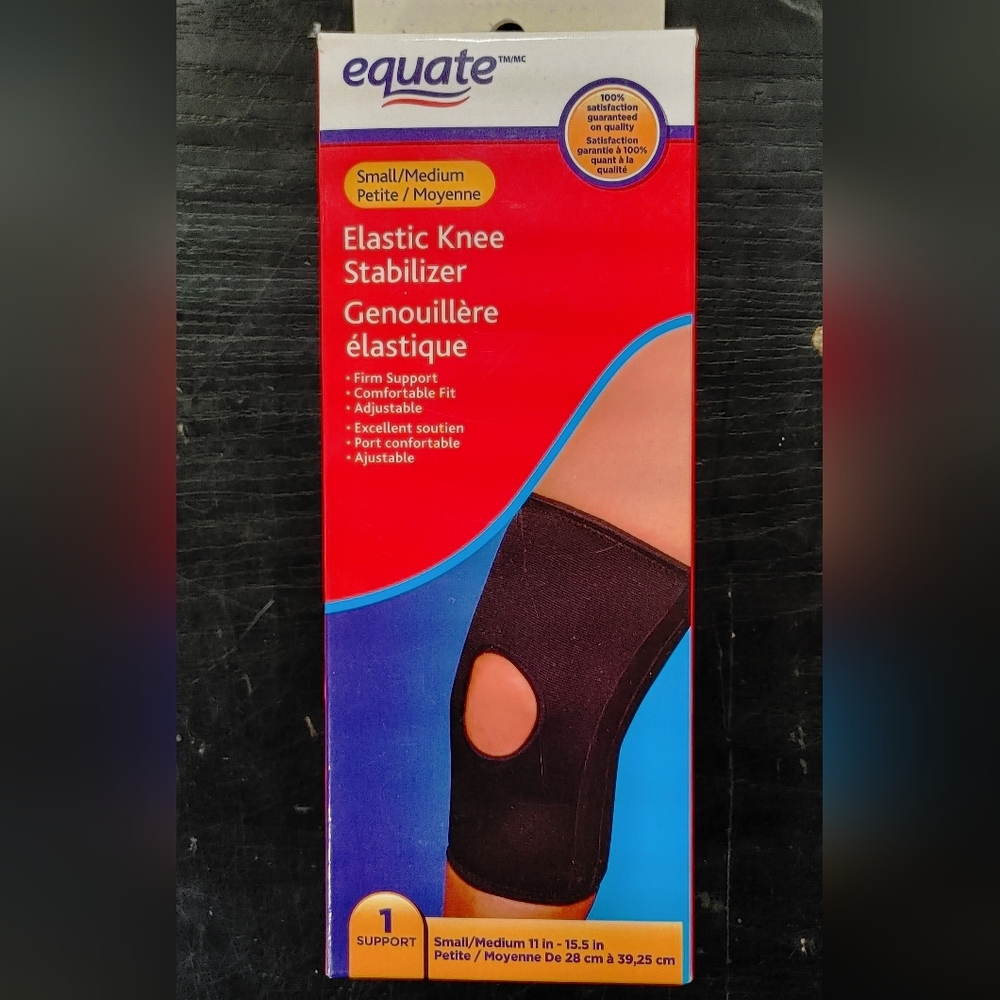 Small/medium Equate elastic knee stabilizer
